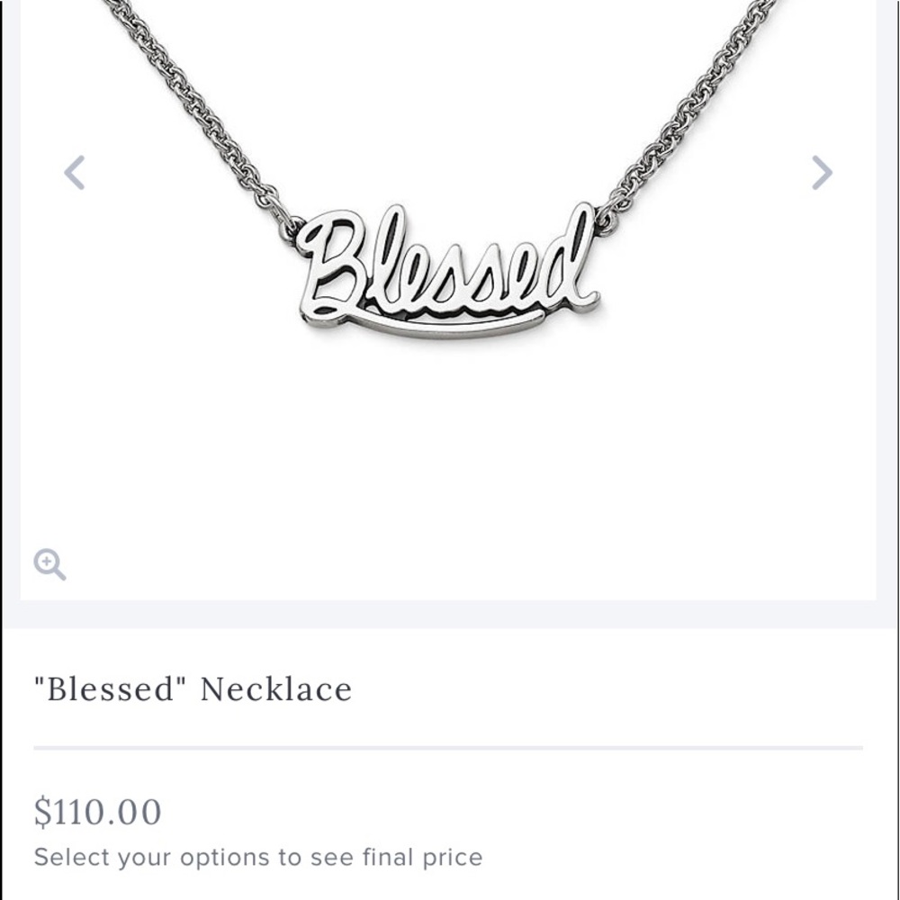 James Avery “blessed” necklace